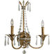 Palais 2 Light 21 inch Imperial Gold Wall Bracket Wall Light
