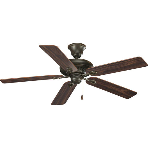AirPro 52 inch Forged Bronze with Classic Walnut/Medium Cherry Blades Ceiling Fan in Medium Cherry/Classic Walnut