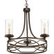 Soiree 3 Light 22 inch Antique Bronze Chandelier Ceiling Light, Design Series