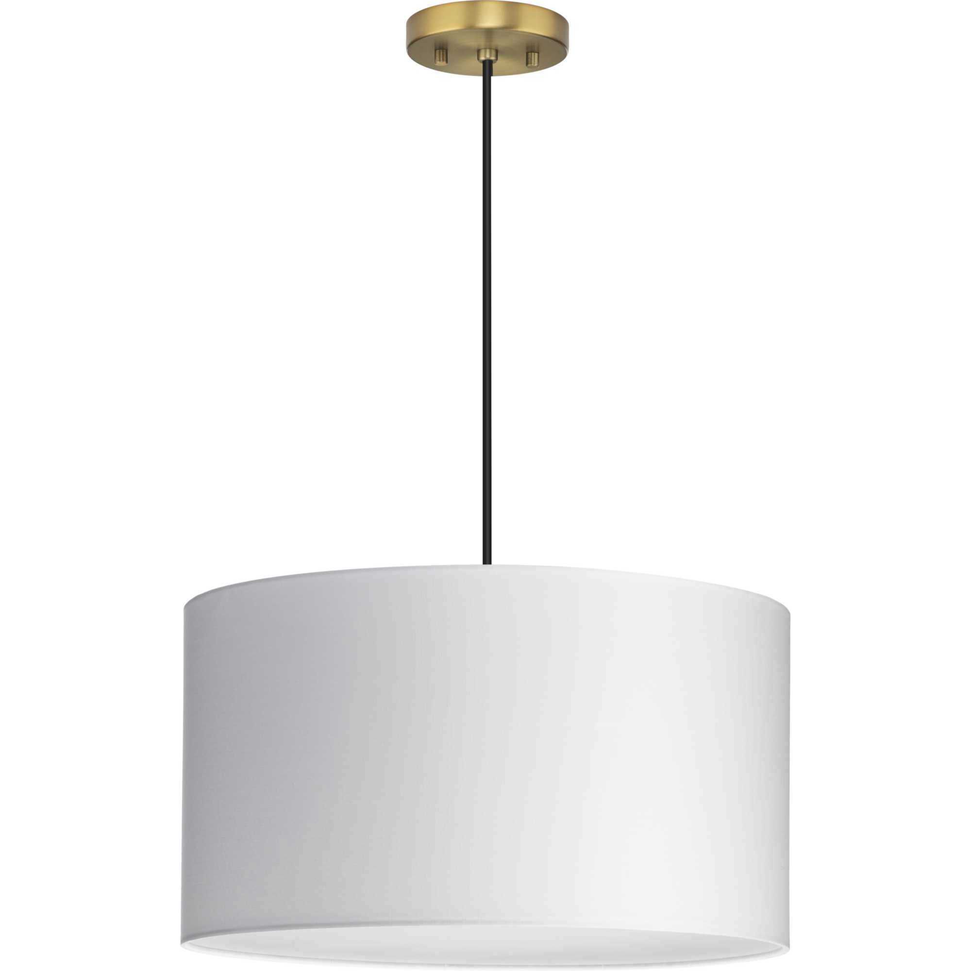 Markor 3 Light 18.12 inch Brushed Nickel/Matte Black/Vintage Brass Drum Pendant Ceiling Light