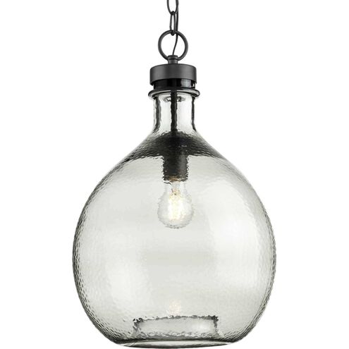 Zin 1 Light Graphite Pendant Ceiling Light, Design Series