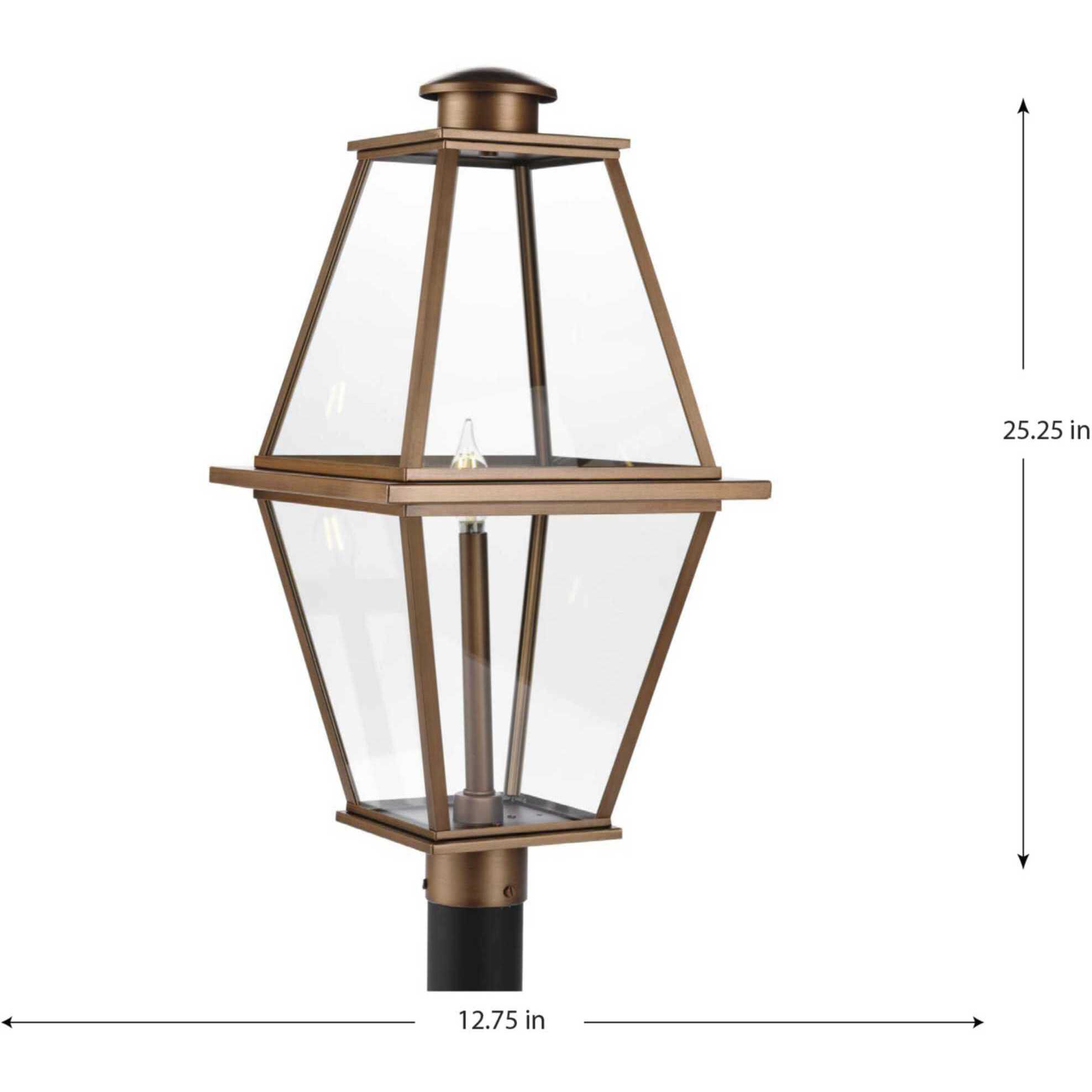 Copper post lantern on sale