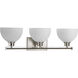 Legend 3 Light 25 inch Brushed Nickel Bath Vanity Wall Light