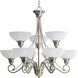 Pavilion 9 Light 33 inch Brushed Nickel Chandelier Ceiling Light