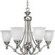 Renovations 5 Light 25 inch Antique Nickel Chandelier Ceiling Light
