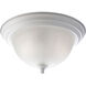 Melon 2 Light 13.25 inch White Flush Mount Ceiling Light
