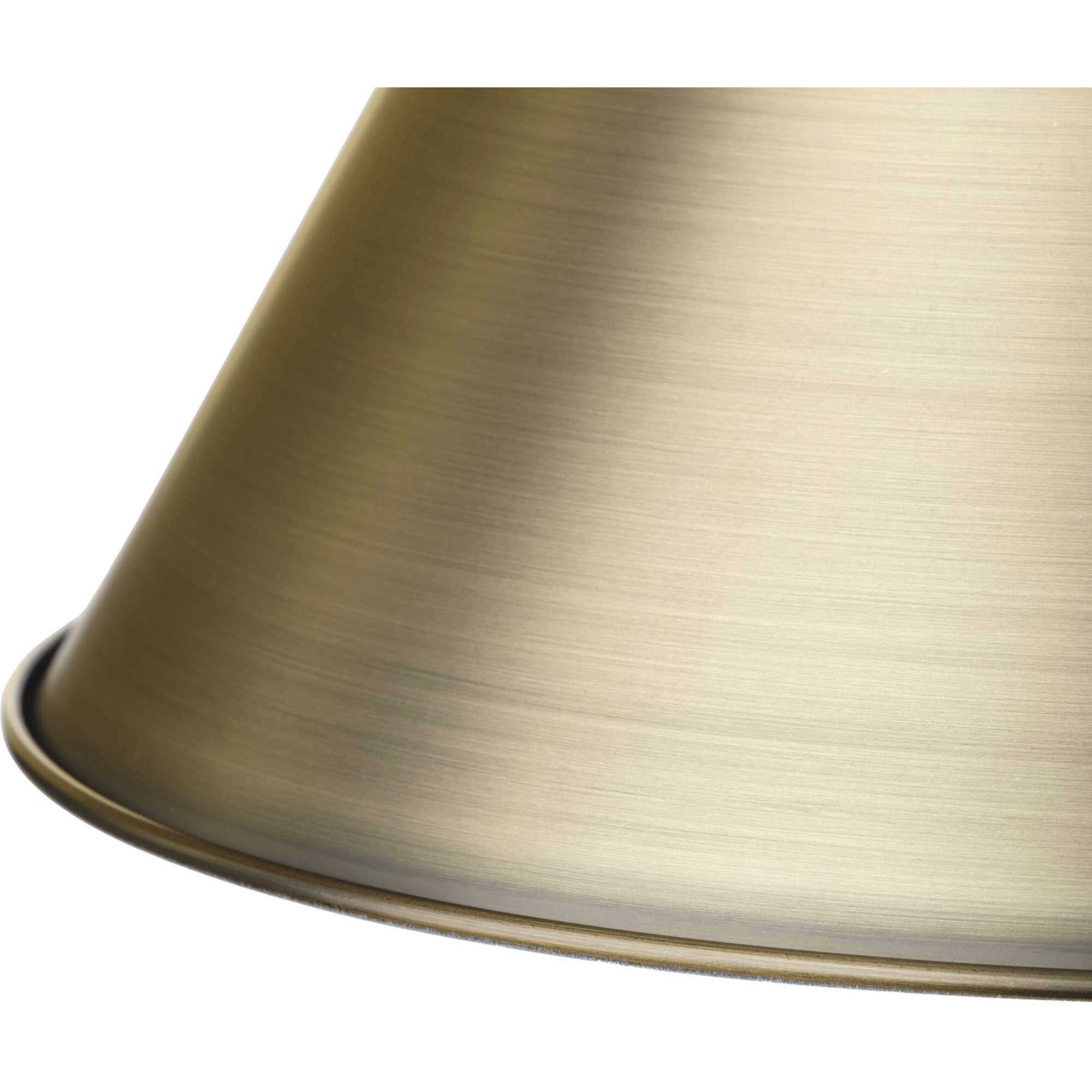 Hinton 1 Light 16 inch Vintage Brass Pendant Ceiling Light