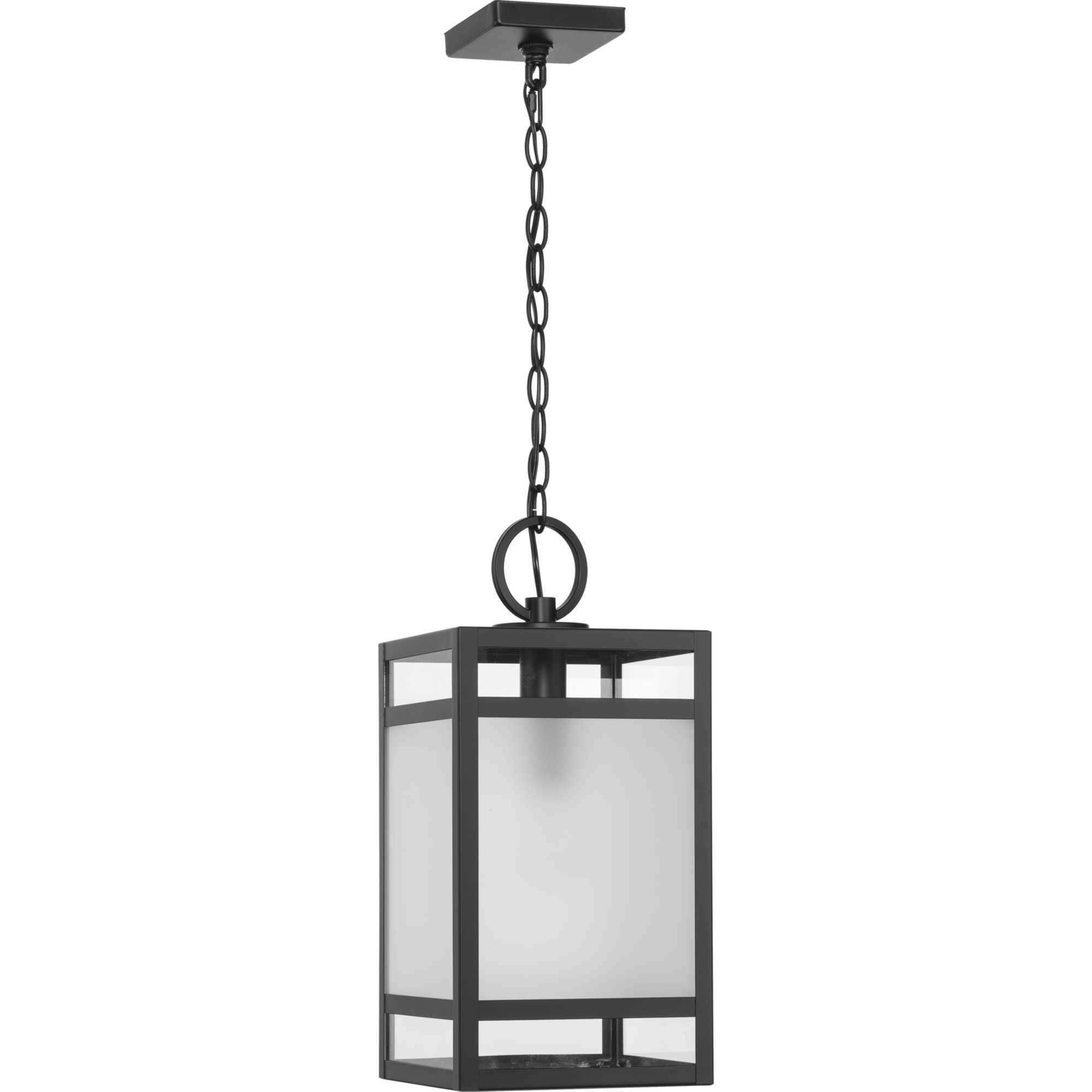 Parrish 1 Light 8.37 inch Matte Black Outdoor Hanging Lantern