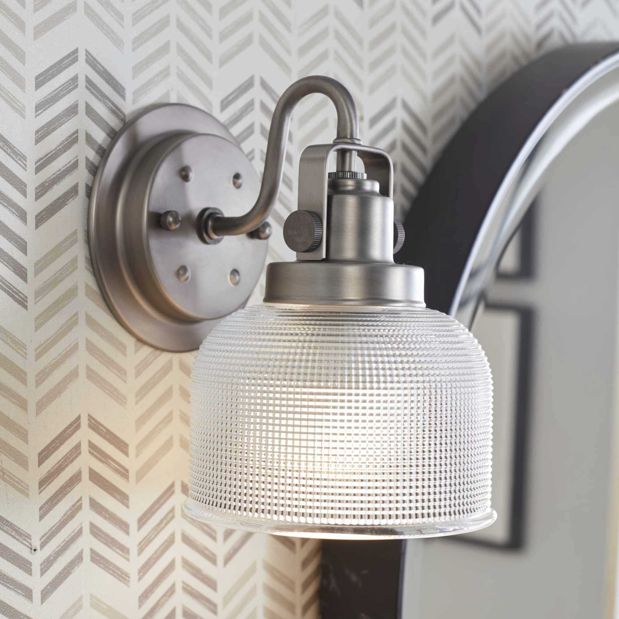 Archie 1 Light 5.75 inch Antique Nickel Bath Vanity Wall Light