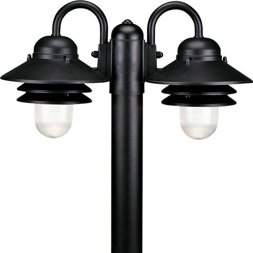 Newport 2 Light 23 inch Textured Black Outdoor Post Lantern