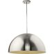 Perimeter 1 Light 23.62 inch Brushed Nickel Pendant Ceiling Light