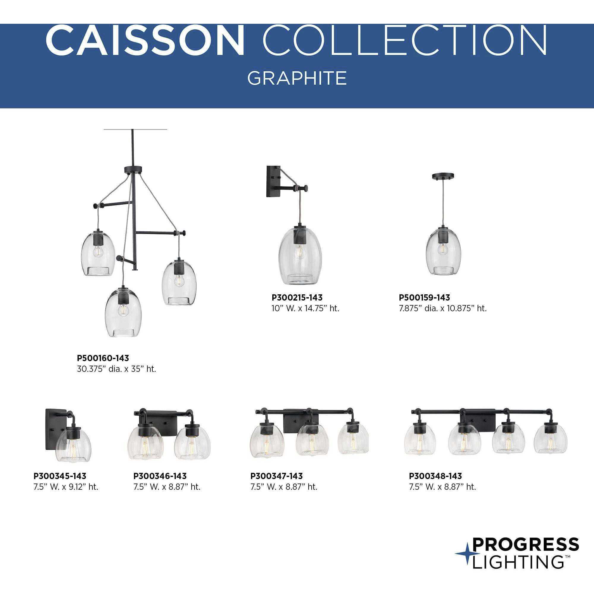 Caisson 1 Light 8 inch Graphite Wall Bracket Wall Light