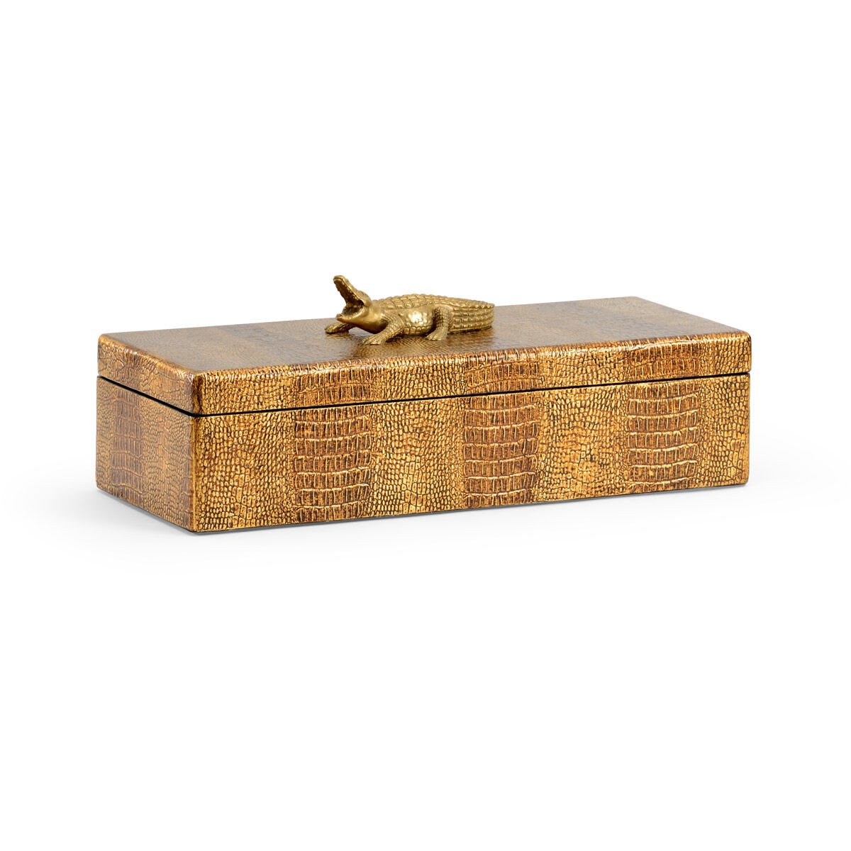 Chelsea House 16 inch Antique Gold Decorative Box, Small