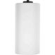 Vertex 1 Light 12 inch Matte Black Foyer Light Ceiling Light