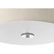 Inspire LED LED 13 inch Brushed Nickel Flush Mount Ceiling Light, Progress LED