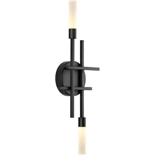 Quadrant LED LED Matte Black ADA Wall Sconce Wall Light, Progress LED