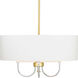 Rigsby 4 Light 22 inch Vintage Gold Pendant Ceiling Light, Design Series
