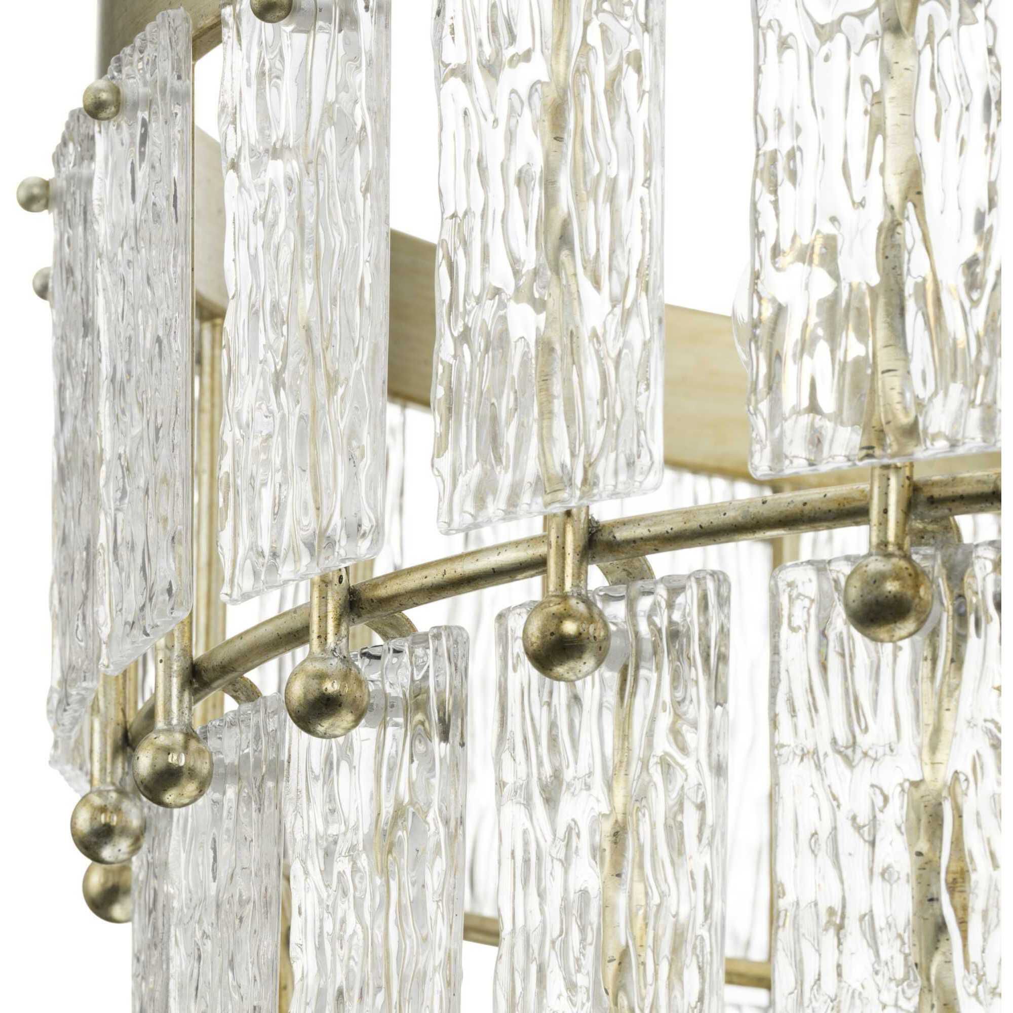 Chevall 9 Light 32 inch Gilded Silver Chandelier Ceiling Light, Design Series