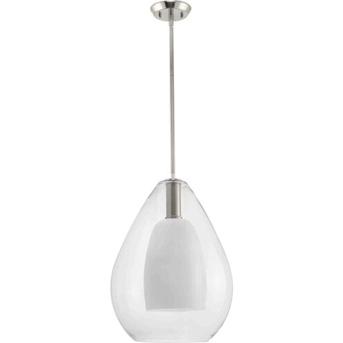 Carillon 1 Light 15 inch Brushed Nickel Pendant Ceiling Light