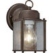 Roman Bronze 1 Light 8 inch Roman Bronze Outdoor Wall Lantern