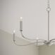 Ilia 6 Light 34 inch Brushed Nickel Chandelier Ceiling Light
