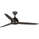 Oriole 60 inch Architectural Bronze with Bronze Blades Ceiling Fan, Progress LED