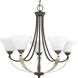 Noma 5 Light 28.5 inch Antique Bronze Chandelier Ceiling Light, Design Series
