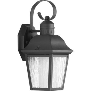 Andover 1 Light 13 inch Textured Black Outdoor Wall Lantern, Small