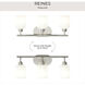 Reines 3 Light 22.75 inch Brushed Nickel Bath Vanity Wall Light
