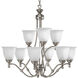 Renovations 9 Light 30 inch Antique Nickel Chandelier Ceiling Light
