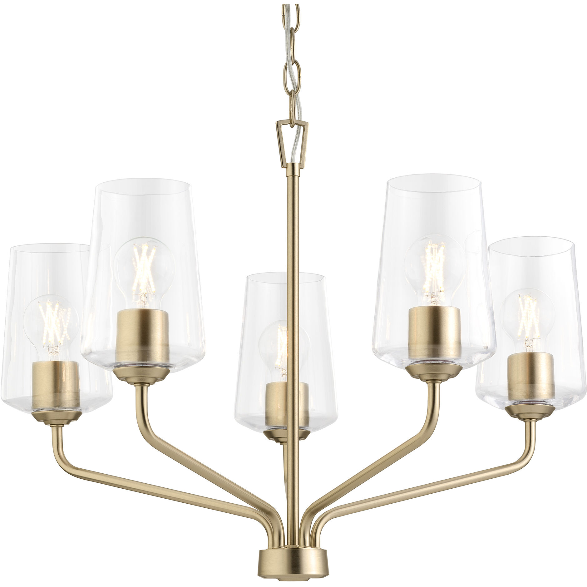 Celino 5 Light 26 inch Champagne Bronze Chandelier Ceiling Light