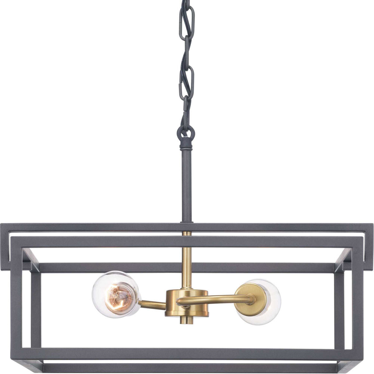 Blakely 2 Light 17 inch Graphite Semi-Flush Mount Convertible Ceiling Light, Design Series