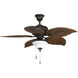 AirPro Outdoor 52 inch Antique Bronze with Washed Walnut Blades Indoor/Outdoor Ceiling Fan