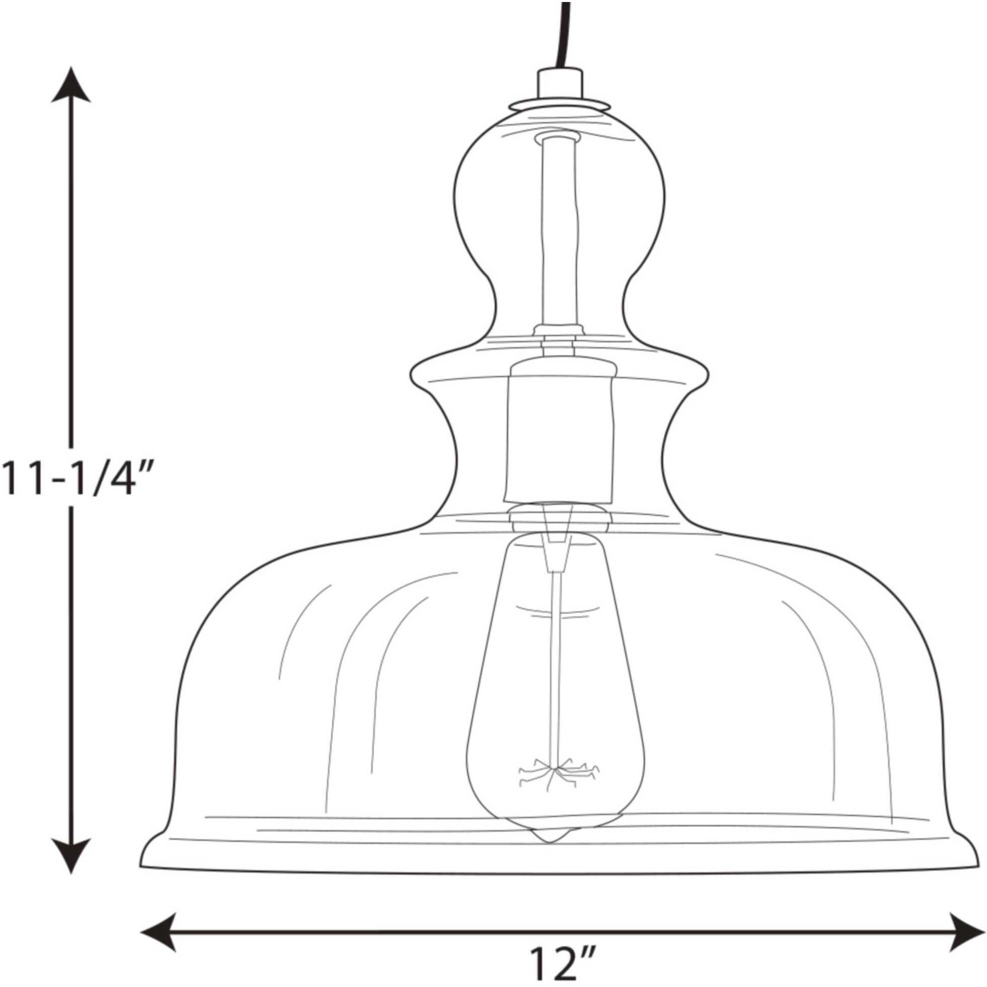 Staunton 1 Light Graphite Pendant Ceiling Light, Design Series