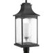 Maison 1 Light 26 inch Black Outdoor Post Lantern, Design Series