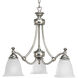 Renovations 3 Light 22 inch Antique Nickel Chandelier Ceiling Light