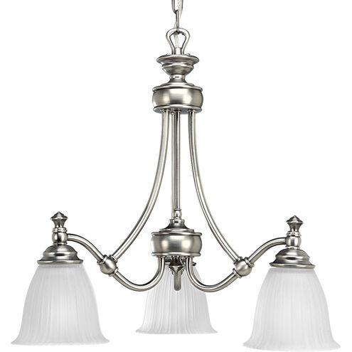 Renovations 3 Light 22 inch Antique Nickel Chandelier Ceiling Light