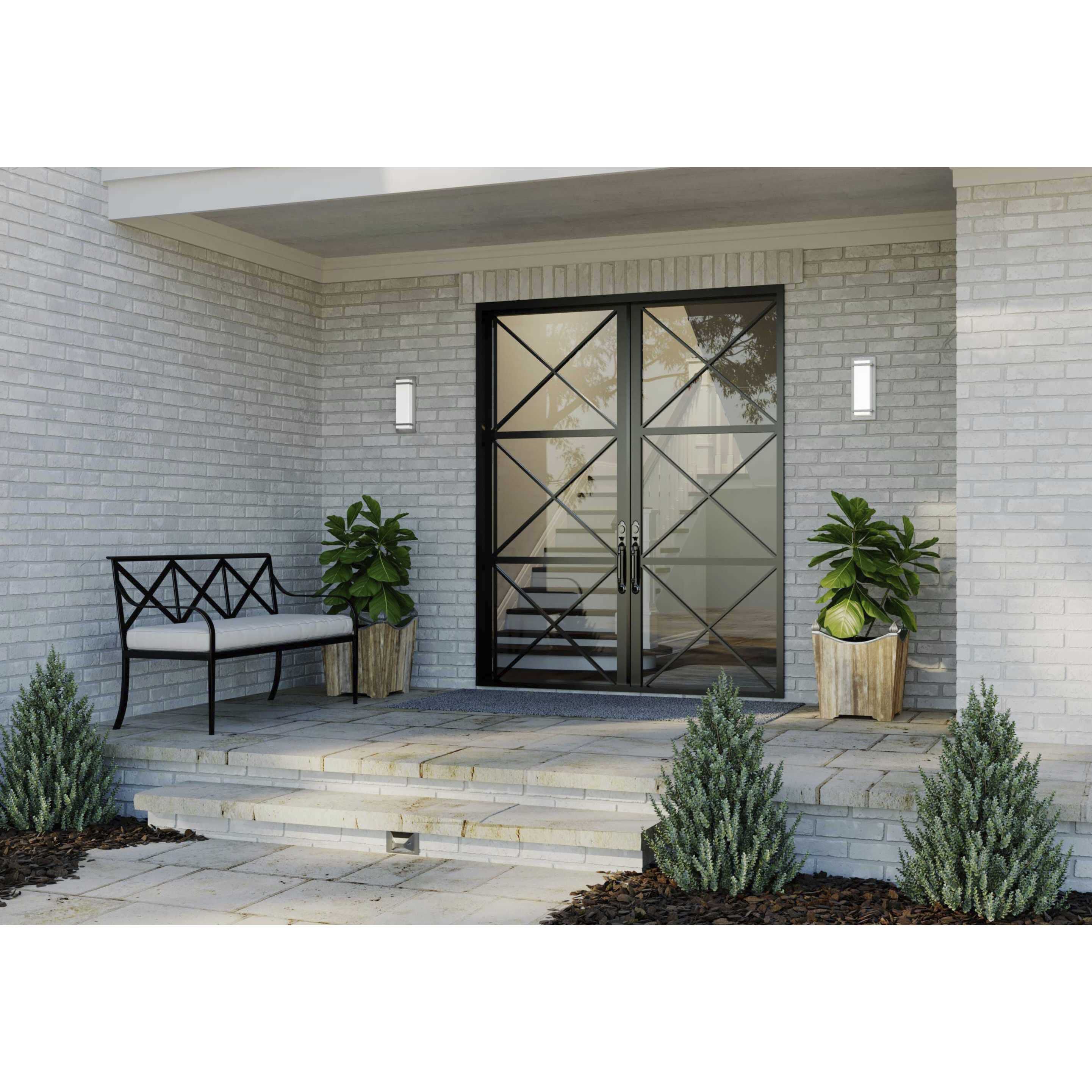 Z-1080 LED LED 13 inch Metallic Gray Outdoor Sconce, Small, Progress LED