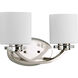 Nisse 2 Light 14.63 inch Polished Nickel Bath Vanity Wall Light