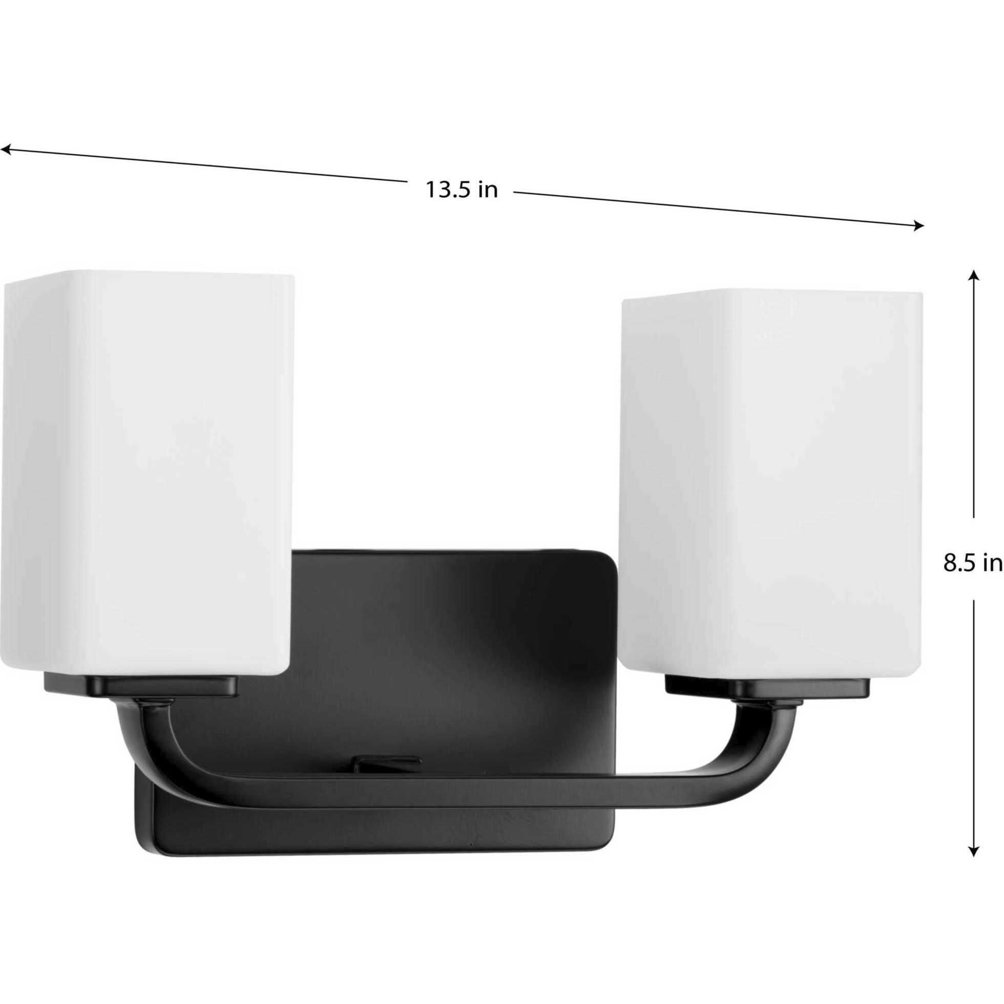 Cowan 2 Light 14 inch Matte Black Bath Vanity Wall Light