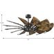 Springer 52 inch Architectural Bronze with Distressed Walnut Blades Windmill Ceiling Fan