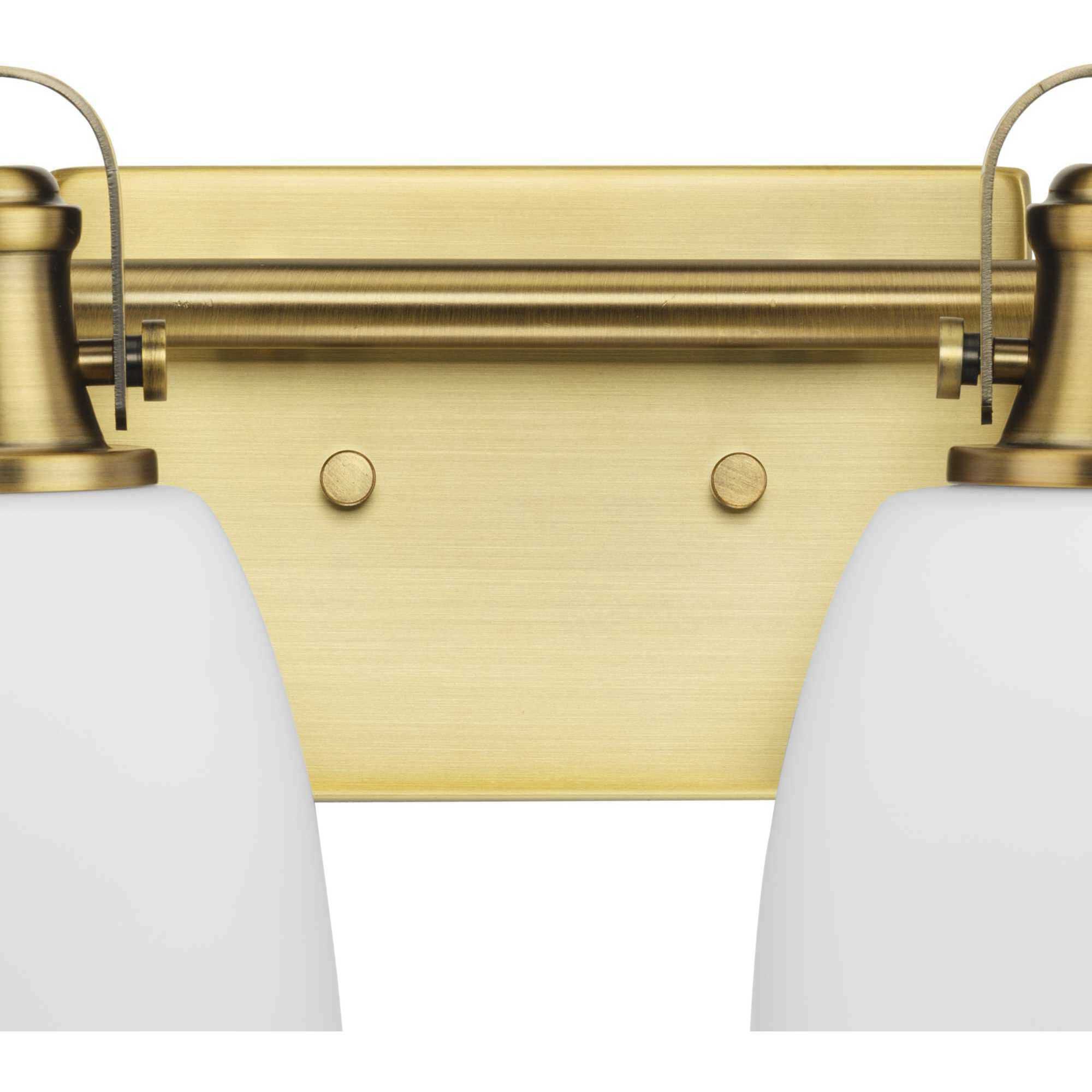 Preston 2 Light 14 inch Vintage Brass Vanity Light Wall Light