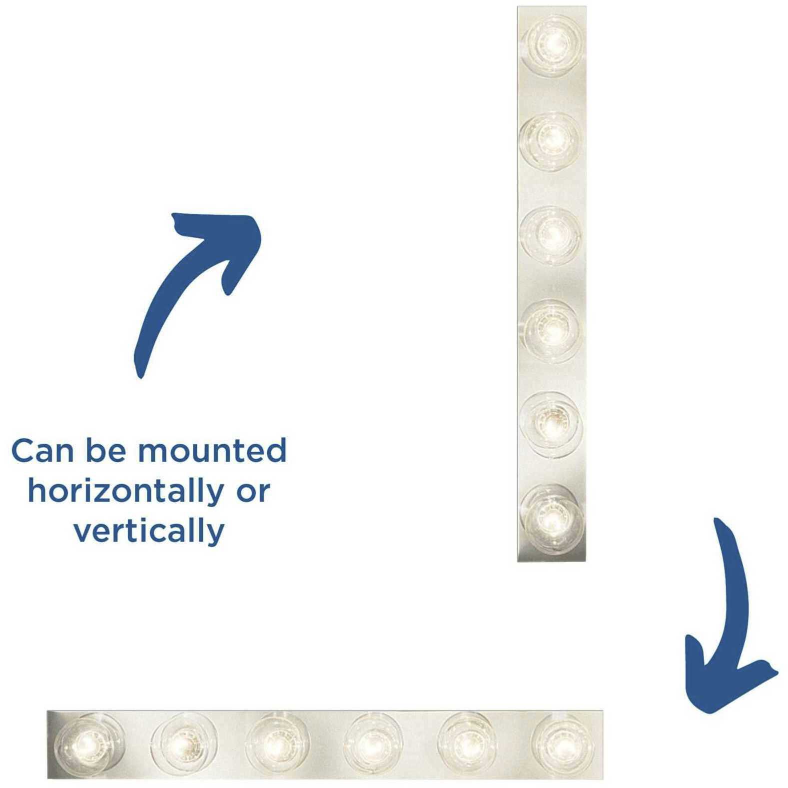 Broadway 6 Light 36 inch Polished Chrome Bath Vanity Wall Light