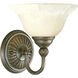 Savannah 1 Light 9 inch Burnished Chestnut Bath Vanity Wall Light