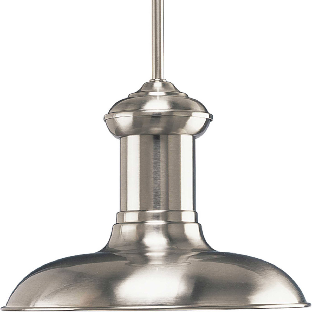 Brookside 1 Light 12 inch Brushed Nickel Pendant Ceiling Light in Standard Lamping