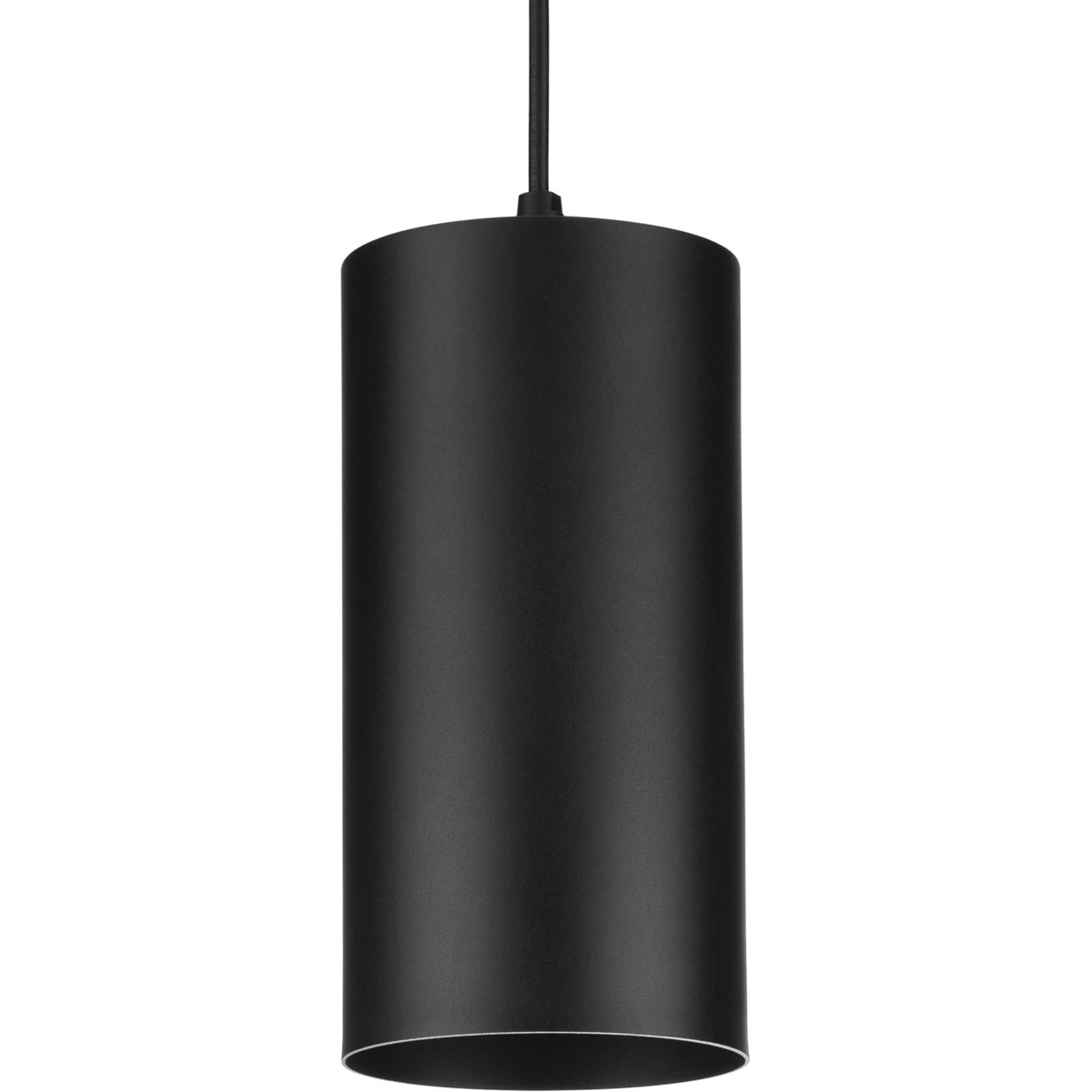 CYL RNDS 1 Light 6 inch Black Outdoor Pendant