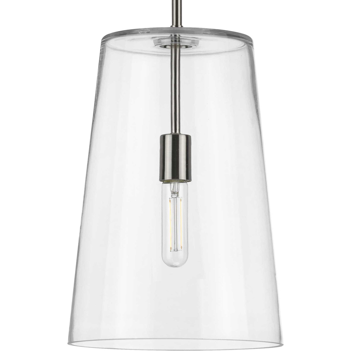 Clarion 1 Light 10.5 inch Brushed Nickel Pendant Ceiling Light, Medium