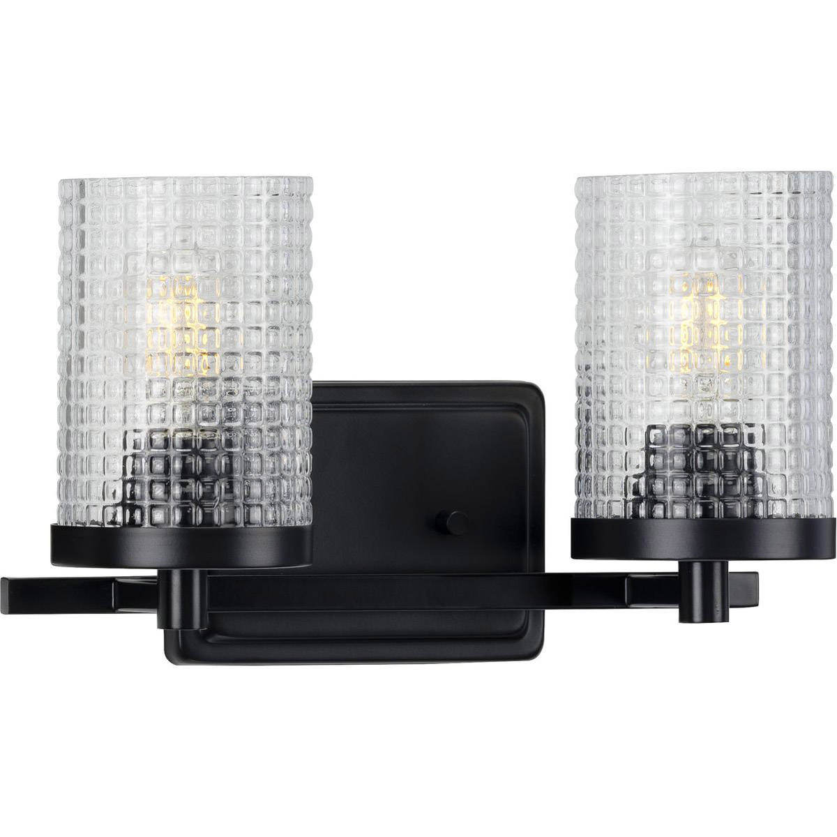Fawcett 2 Light 13.13 inch Matte Black Bath Vanity Wall Light