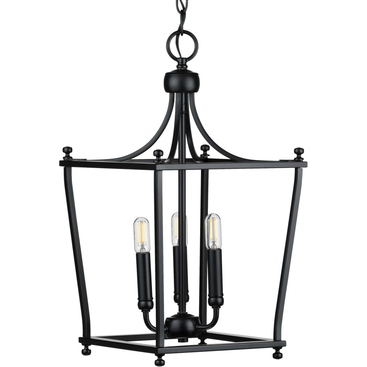 Parkhurst 3 Light 10.88 inch Matte Black Foyer Pendant Ceiling Light