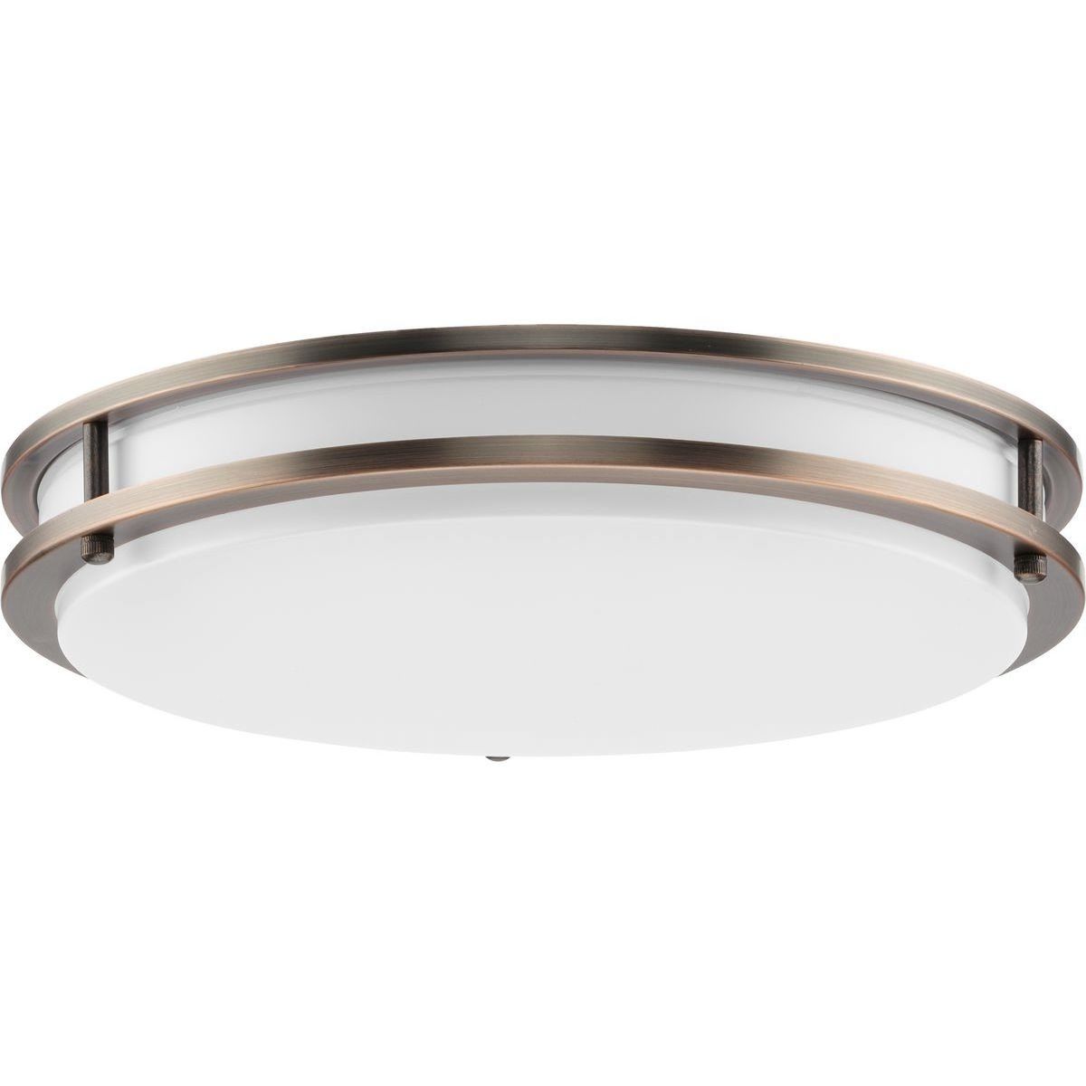 Abide LED LED 14 inch Urban Bronze Flush Mount Ceiling Light, Medium, Progress LED